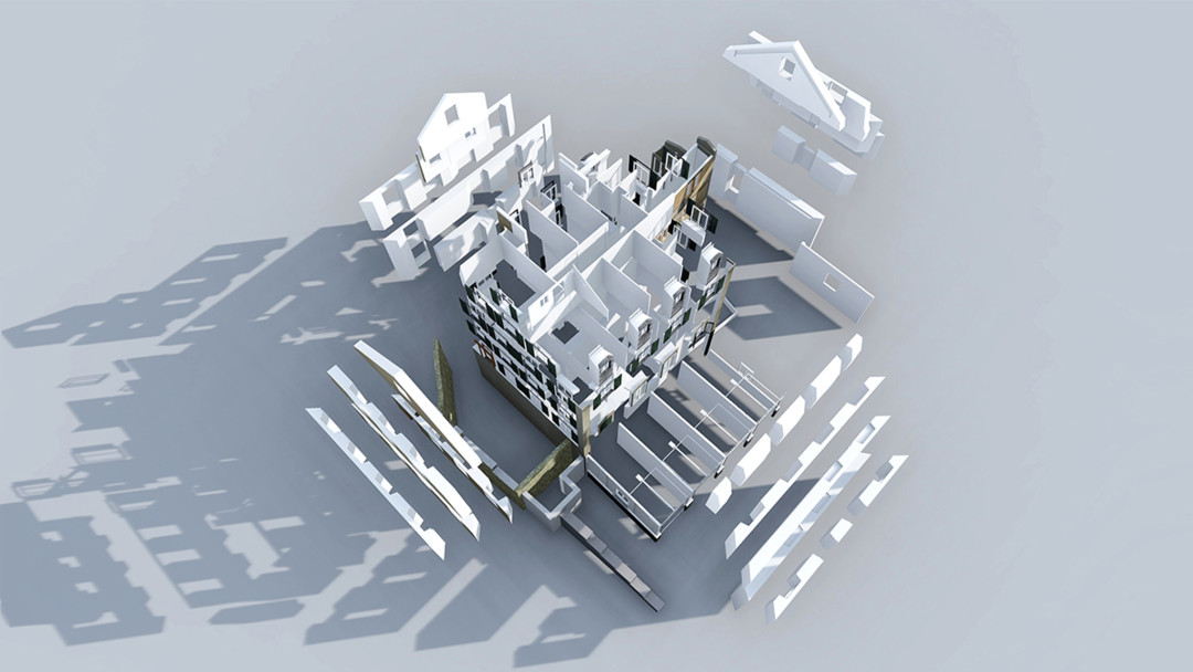 3D-Modellierung aus Gebäudeaufnahme. ING PLUS