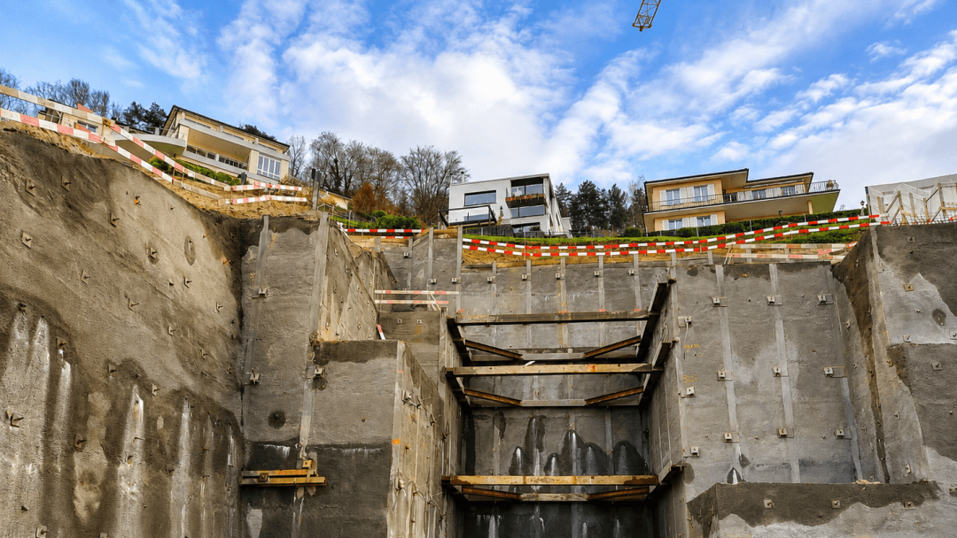 Haldenstrasse, Präzisionsvermessung, Baugrubenvermessung, ING PLUS