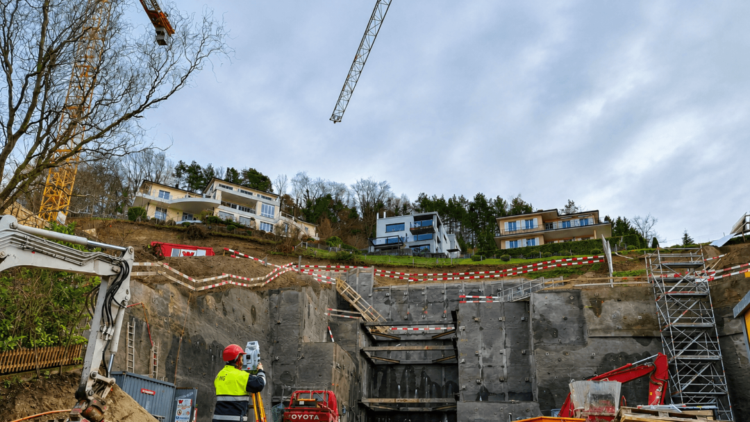 Haldenstrasse, Tachymeter, Vermessungsarbeiten, ING PLUS