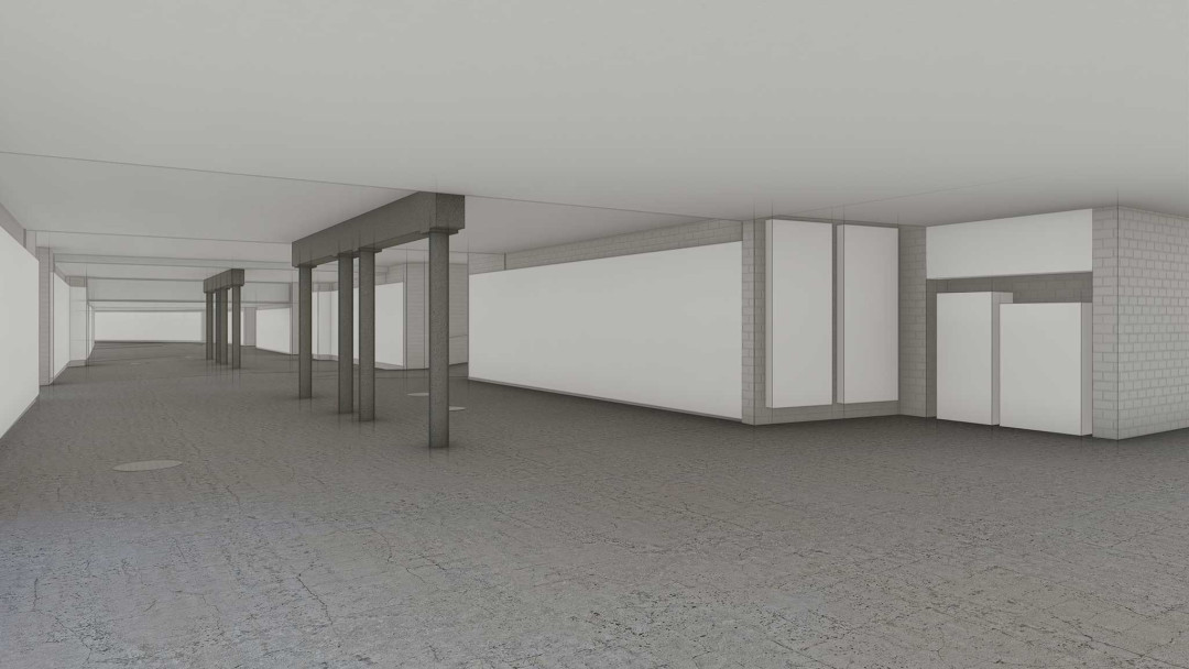 Winterthur. SBB Bahnhofsunterführung. 3D-CAD-Modell. ING PLUS