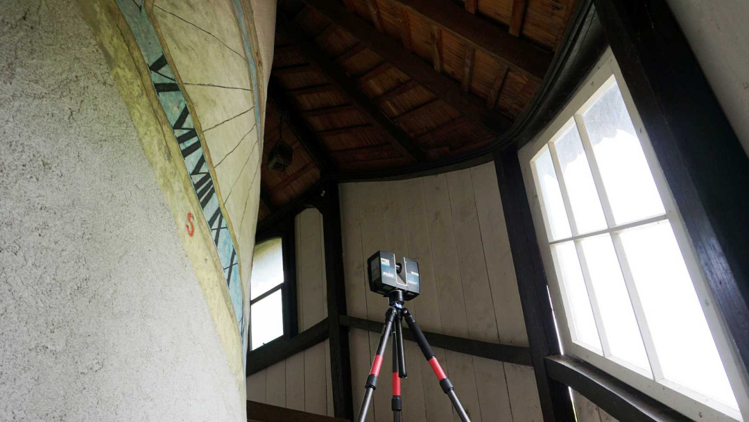 Schloss Salenstein, 3D Laserscanning, Treppenaufgang, ING PLUS