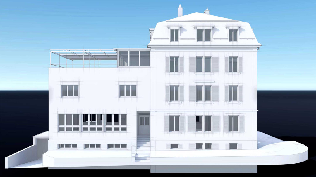 Umbau MFH in Winterthur, 3D Modell, ING PLUS