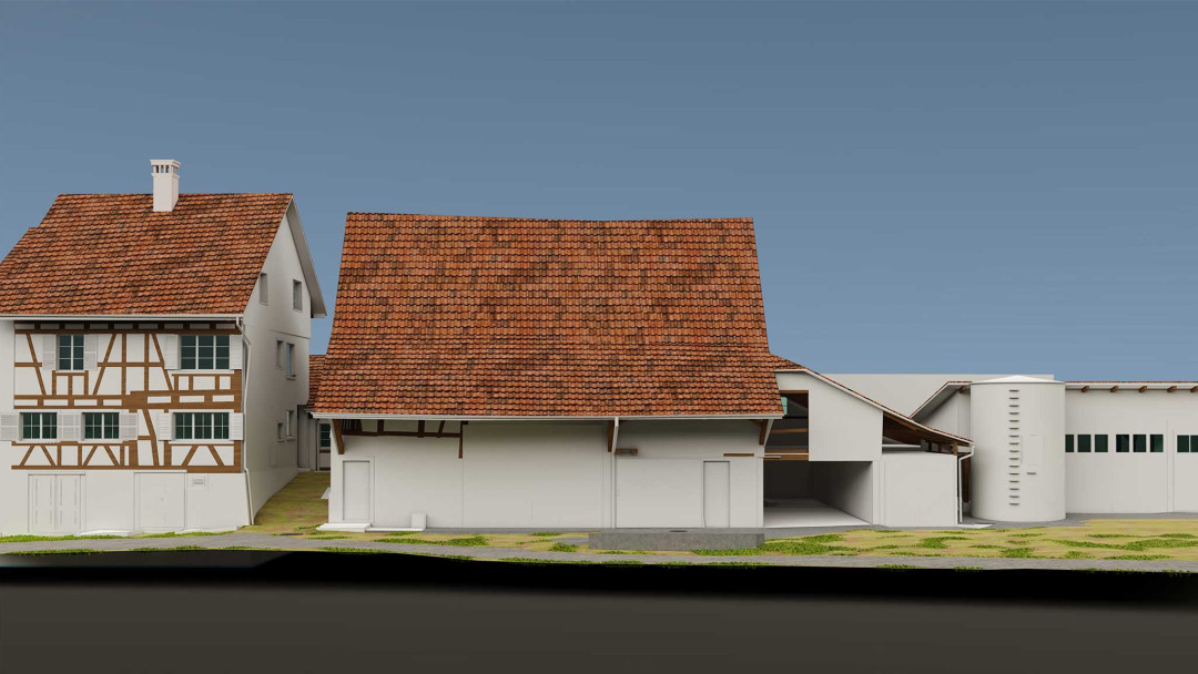 Marthalen. 3D-Modell aus Gebäudeaufnahme. ING PLUS