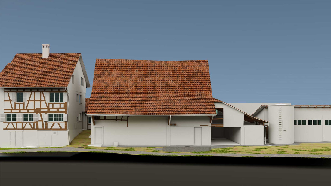 Fotos Marthalen. 3D-Modell aus Gebäudeaufnahme. ING PLUS