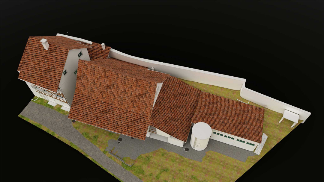 Marthalen. 3D-Modell für Umbau Bauernhaus. ING PLUS