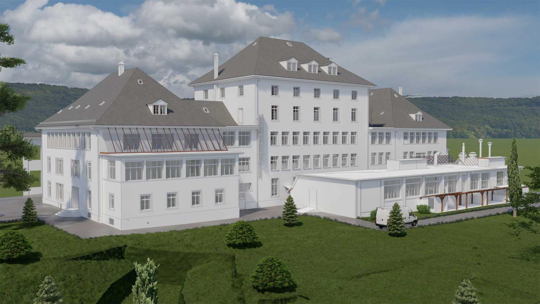 Fotos Frauenfeld. Gebäudeaufnahme Walzmühlehaus. 3D-Modell. ING PLUS