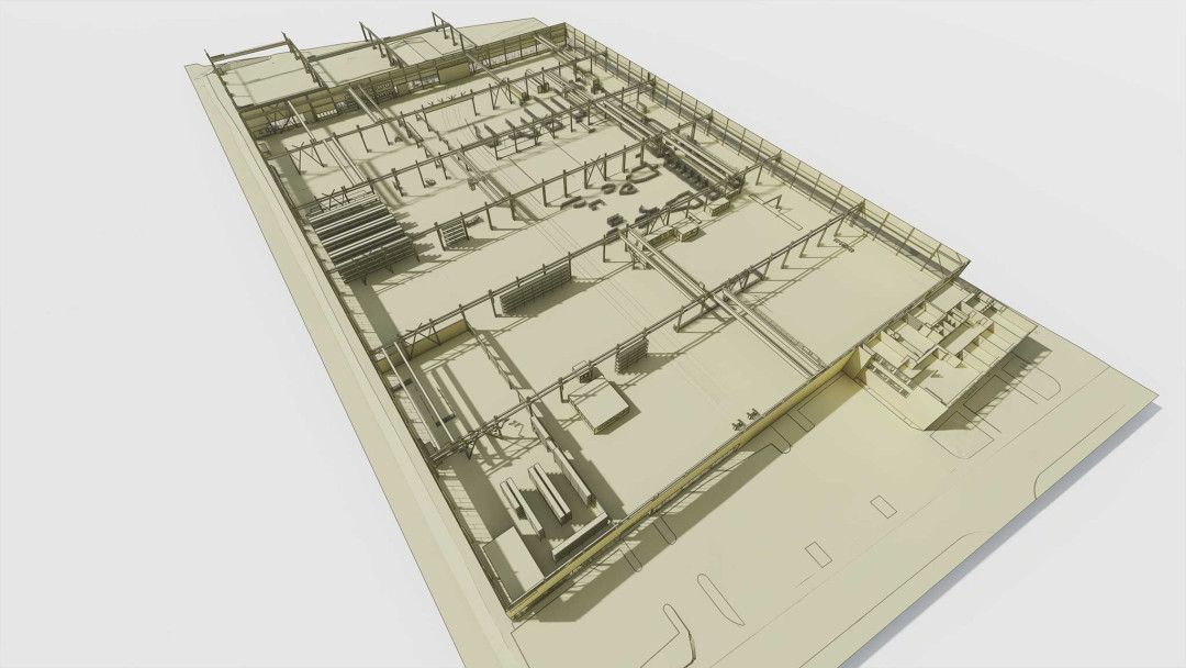 Debrunner Acifer, 3D Laserscanning, Bestandshalle, ING PLUS