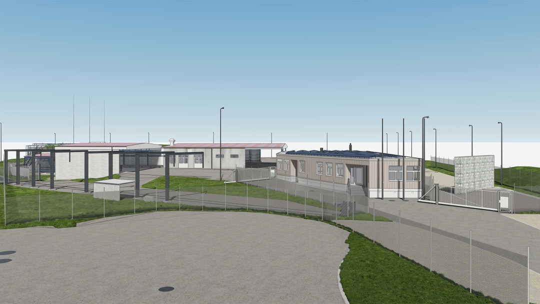 Gebäudeaufnahme vom Betriebsareal Vitzogaz in Winterthur. ING PLUS