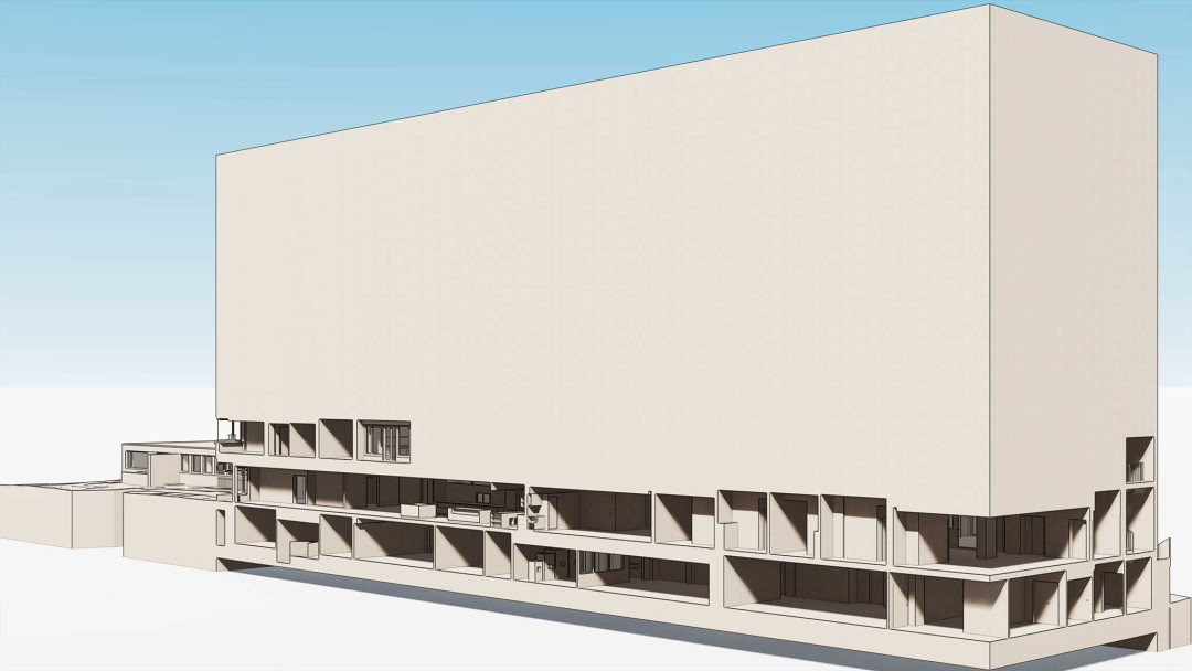 Alterszentrum Adlergarten Winterthur, 3D Laserscanning Gebäudeansicht, ING PLUS