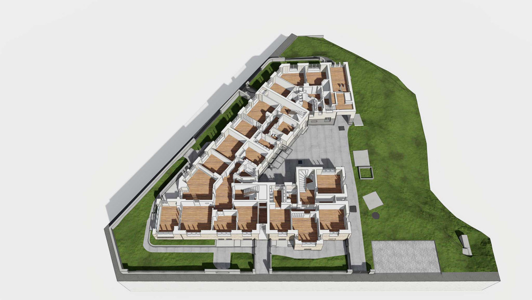 St. Gallen. Umbau eines Mehrfamilienhauses. 3D-Grundriss aus Gebäudevermessung. ING PLUS