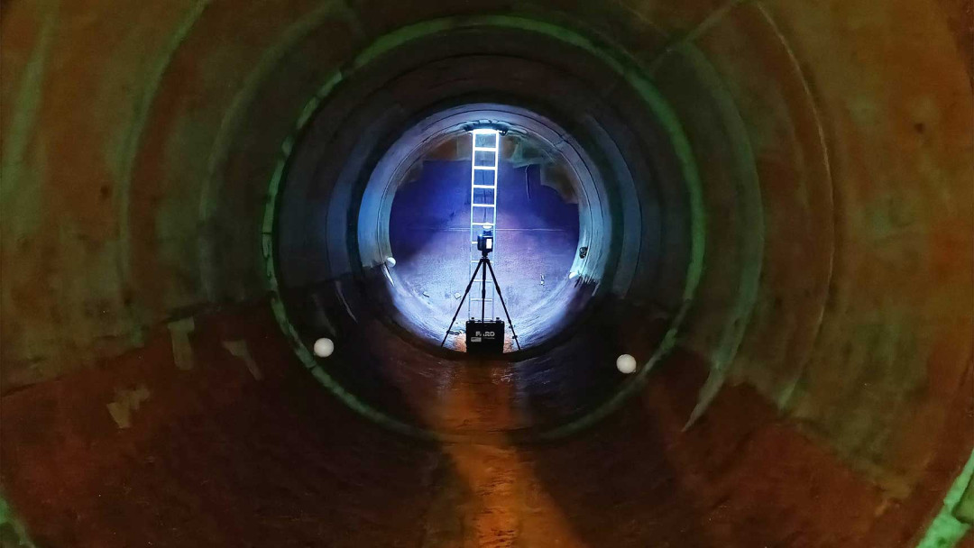 Neubau Parkhaus, Schachtvermessung, 3D Laserscanning, ING PLUS