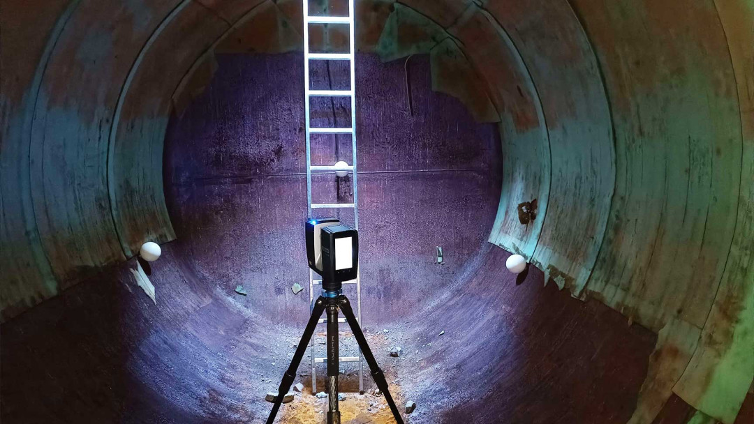 Neubau Parkhaus, Rohrleitungsvermessung, 3D Laserscanning, ING PLUS