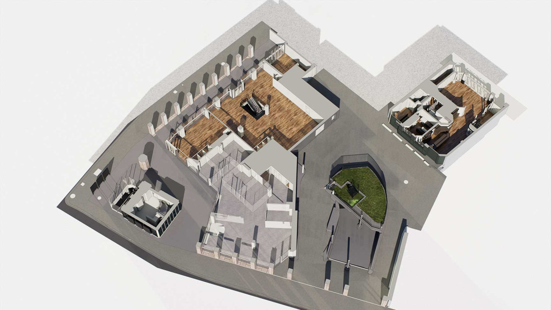 Sanierung Wohn- und Geschäftshaus, 3D Modell, Obergeschoss, ING PLUS