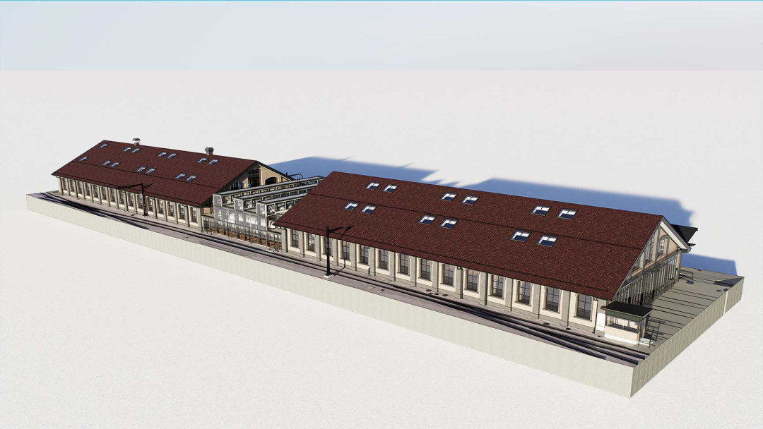 Serviceanlage SBB, 3D Modell, Gesamtanlage, ING PLUS