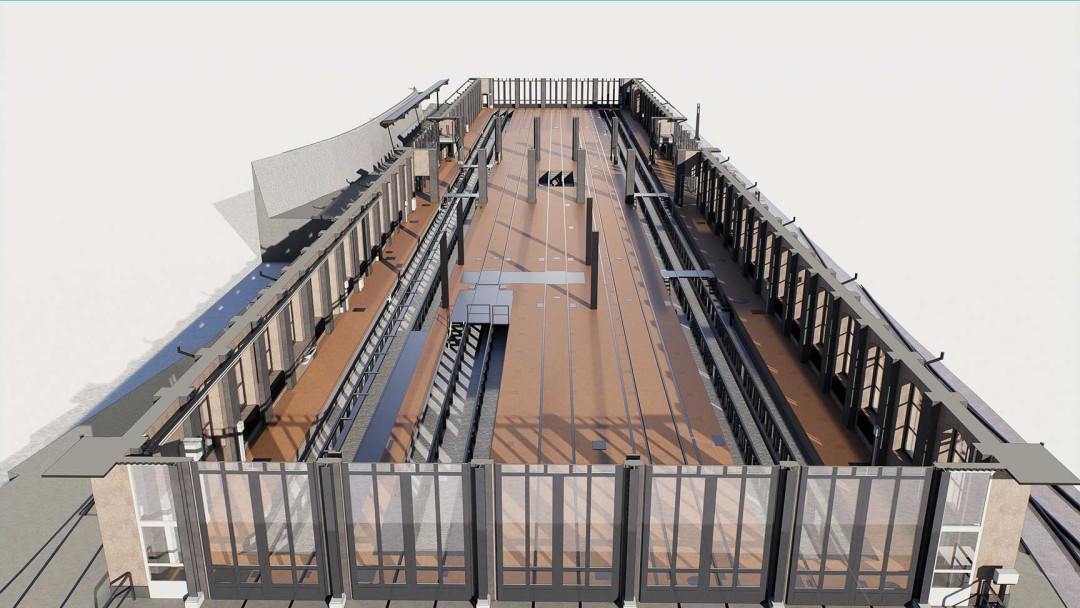 Serviceanlage SBB, 3D Modell, Innenansicht, ING PLUS