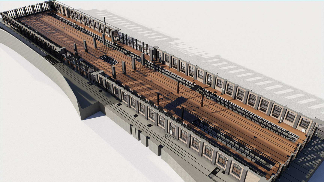 Serviceanlage SBB, ArchiCAD, Wartungshalle, ING PLUS