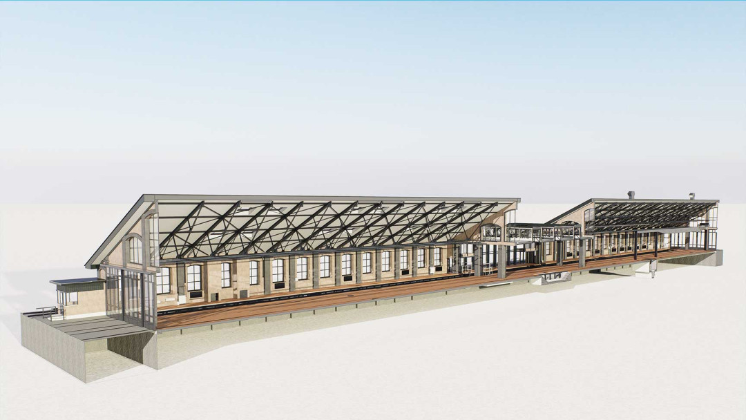 Serviceanlage SBB, 3D Modell, Längsschnitt, ING PLUS