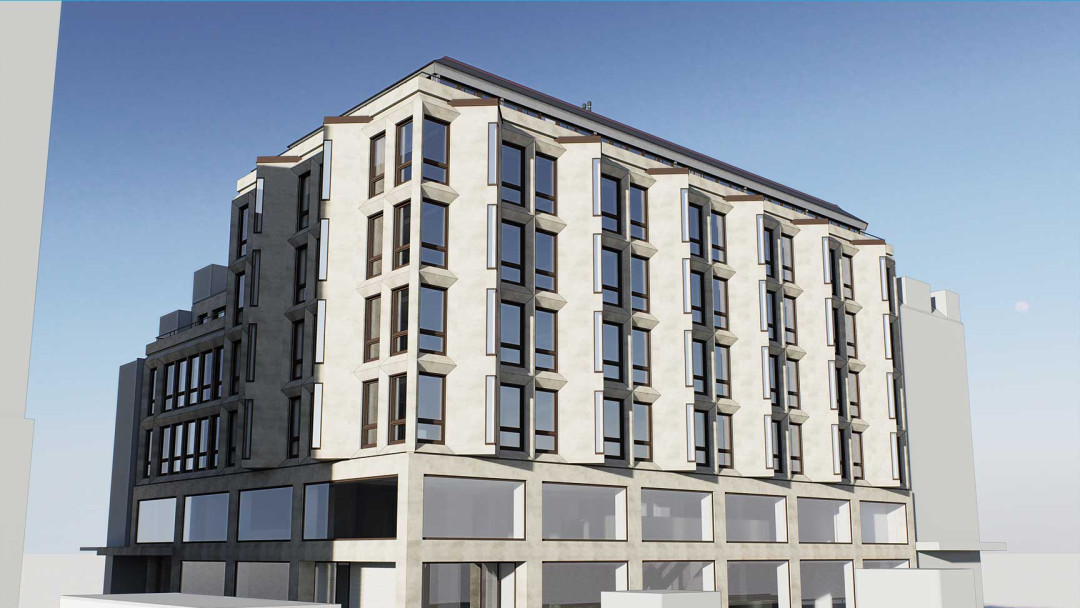 Umbau Geschäftshaus, 3D-Laserscanning, Fassadenmodell, ING PLUS