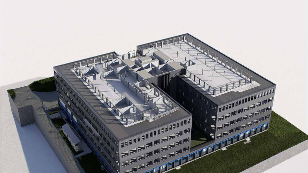 Sanierung Geschäftshaus, 3D-Laserscanning, Tragwerksmodell, ING PLUS