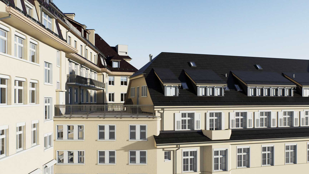 Sanierung Glockenhof, historische Fassade, 3D Modell, ING PLUS