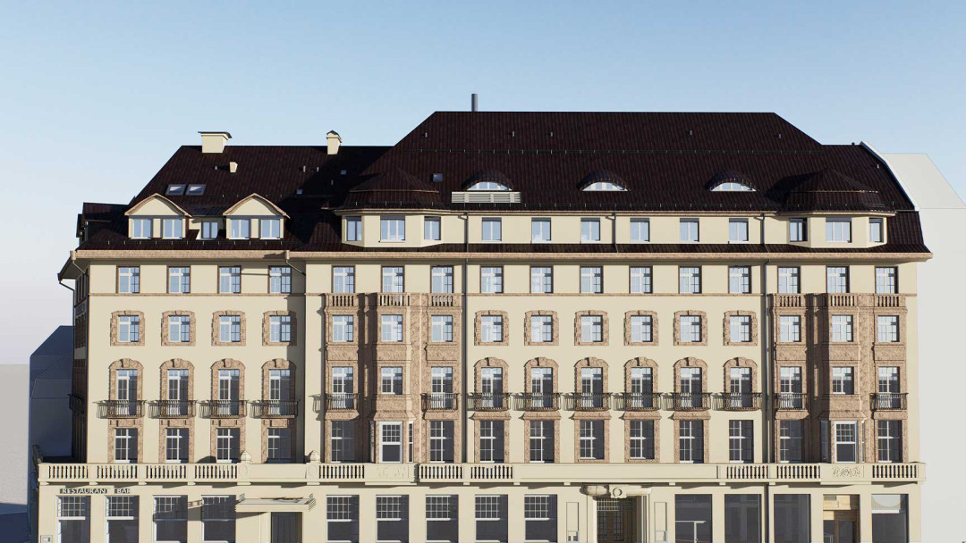 Sanierung Glockenhof, ArchiCAD, Innenhof, ING PLUS