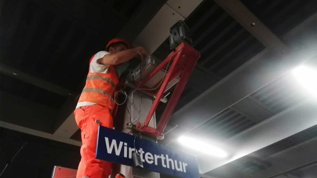 Stellwerk 2, Tachymeter, Vermessung, Installation, ING PLUS