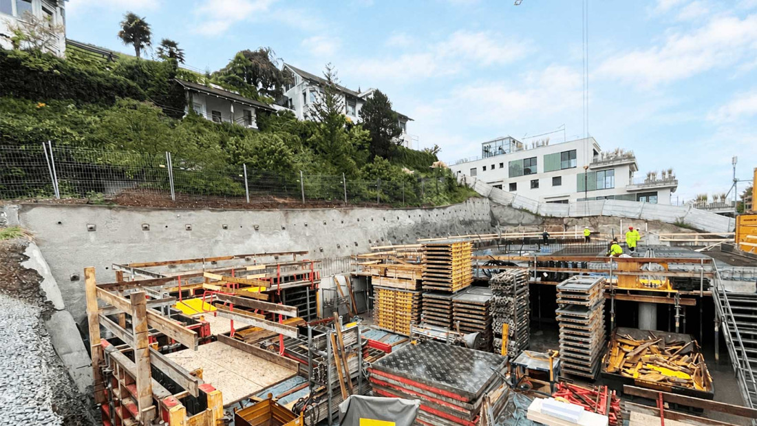 Fotos Neubau MFH, Bauvermessung, Rohbau, ING PLUS